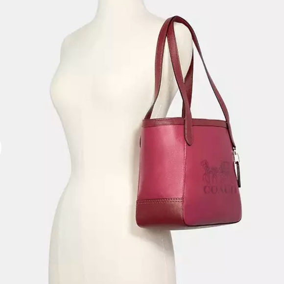 Coach (NWT) Tote 27 in Colorblock With Horse And Carriage - Picture 16 of 17